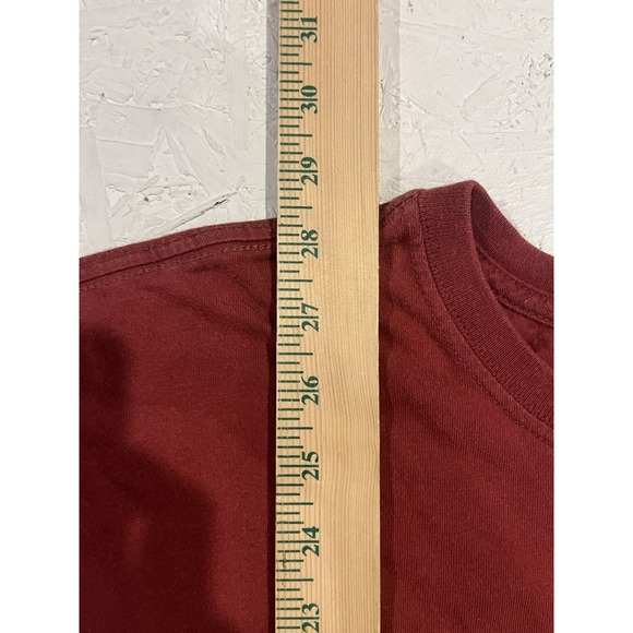 Patagonia T-Shirt Men's Size L Red Logo Regular Fit Crew Neck Short Sleeve - Picture 9 of 10